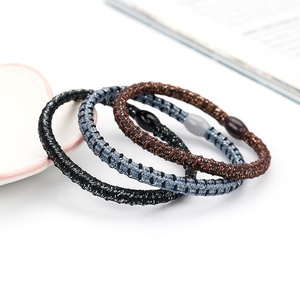 2021 Phụ Nữ Chất Lượng Cao Hàn Quốc Liền Mạch Đàn Hồi Sọc Long Lanh Mô Hình Tóc Ties Dây Thừng Mũ Đuôi Ngựa Giữ Cho Phụ Nữ - Product Image 3