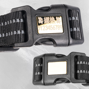 Collares de nailon con logotipo personalizado para perros, collar reflectante ajustable para mascotas con placa de nombre grabada, collares básicos duraderos para el cuello de gato - Product Image 4