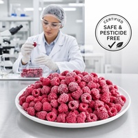 Graad A Halal IQF Diepvries Frambozen Groothandel |   100% natuurlijke verse rode frambozen, hele, voor smoothies, jam & bakkerijproducten