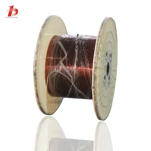 Class H 180 PEW Polyester Insulated QZY-2 EI/AIW Coated 2.5mm Flat Enamelled Aluminium Magnet Wires for Electrical Winding Use