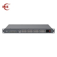 Nuevo sistema telefónico IP PBX VoIP Gateway Intercomunicador con 8 puertos POE, modelo de red IKE-320 para centros de llamadas y oficinas