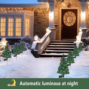 Luci Solari <span class=keywords><strong>LED</strong></span> da Esterno IP65 Impermeabili a Forma di Albero di Natale con Picchetto per <span class=keywords><strong>Giardino</strong></span> e Patio - Product Image 6