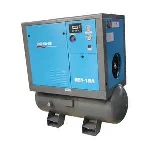 China Combined Air Cooling Hanbell Screw Air Compressor With Tank Rotary Compressor For General Industry