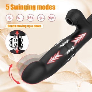 Jolly <span class=keywords><strong>Space</strong></span> Rose Vibromasseur Femme <span class=keywords><strong>Sex</strong></span> Toy Wiggle Sucer Stick Swing Wriggling Gouging pour la Stimulation du point G vaginal clitoridien - Product Image 4
