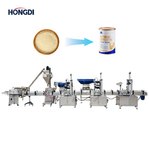 High Efficiency Automatic Food Grade Coffee Powder Pigment Conveyor Drum Stirring Filling PLC Controlled Stainless Steel <b>Bottles</b> - Product Image 1