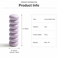 Offre Spéciale Tube de Rouge à Lèvres en Forme de Bonbon Personnalisé en ABS, Contenant de Bâton de Lèvres en Plastique 3.5g, Fabricant d'Emballages Cosmétiques en Gros