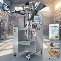 Machine d'emballage de poudre plastique entièrement automatique, haute précision, facile à utiliser, avec fonctions de remplissage et de scellage pour les poudres de curry et de piment