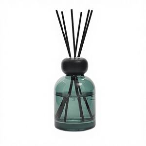 FT 100ml Matte Black White Alcohol Free Lead Free Rattan Engraved Aromatherapy <b>Reed</b> Fragrance <b>Diffuser</b> Bottle Gold Lids <b>Reeds</b> - Product Image 4