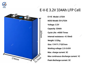 Cellule de batterie EV E LiFePO4 d'origine 3.2V 334Ah LF334 Batteries LFP haute capacité pour système EV ESS - Product Image 2