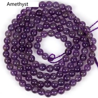 4mm naturel différents types de pierres précieuses rondes lisses perles en vrac pour bricolage Bracelet collier fabrication de bijoux