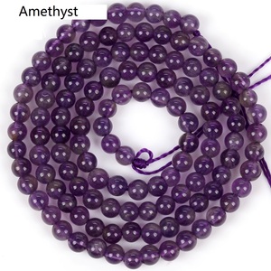 4mm naturel différents types de pierres précieuses rondes lisses perles en vrac pour bricolage Bracelet collier fabrication de bijoux - Product Image 6