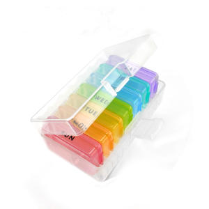 Pastillero Redondo de Fábrica Directo, 7 Días, 7 Compartimentos, Organizador de Pastillas de Plástico, Venta al por Mayor - Product Image 6