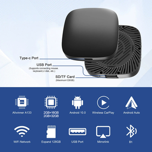 กล่องกุญแจรถอัจฉริยะพร้อมแรม2 + 32GB สำหรับ Apple CarPlay Android ไร้สายรับประกัน1ปีรองรับ YouTube Netflix Google Store - Product Image 3