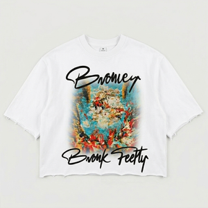 Camisetas Cortas Relajadas para Hombre OEM, Estampado Gráfico, Desgastadas, Estilo Urbano, Vintage, Retro, Casual, <span class=keywords><strong>de</strong></span> Algodón, Venta al Por Mayor - Product Image 1