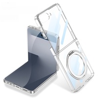 Casing Ponsel Samsung Z Flip 7, Layar Lipat Ultra-tipis, Pelindung Full-coverage dengan Film dan Penyangga Putar
