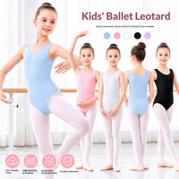 Vente flash - Justaucorps de danse en nylon et élasthanne à manches courtes pour enfants, taille personnalisée, justaucorps de ballet pour filles, entraînement de gymnastique