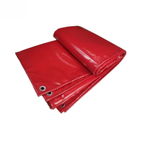 Tissu de bâche en polyester tissé laminé PVC imperméable et ignifuge, résistant au vent