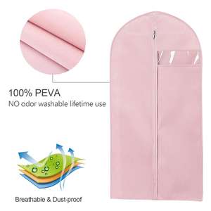 Custom Logo personalizzato copertura antipolvere da viaggio pieghevole vestito vestito protezione indumento borsa tessuto tessuto materiale per l'imballaggio - Product Image 4