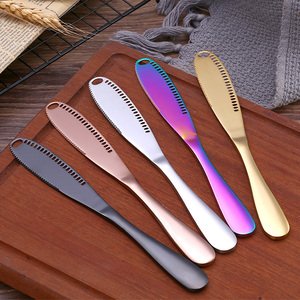 <span class=keywords><strong>Coltello</strong></span> 3 in 1 Multifunzione per Pane e Dessert, Spalmaburro in Acciaio Inossidabile - Product Image 2