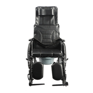 Silla de Ruedas Oriental Reclinable con Respaldo Alto, Manual, de Acero, Altura Ajustable, para Personas Mayores y con Discapacidad - Product Image 5