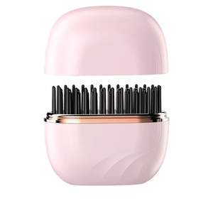 Peigne lisseur <span class=keywords><strong>sans</strong></span> <span class=keywords><strong>fil</strong></span> Technologie à ions négatifs Conception portable Fonction double usage Protection de l'environnement Alliage - Product Image 6