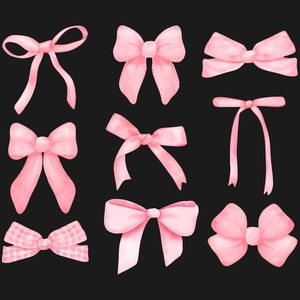 Pink Bow Shirt Women's Cotton T-Shirt With Cute Pastel Bows Trendy Coquette <b>Aesthetic</b> <b>Tops</b> For Girls And Women - Product Image 6