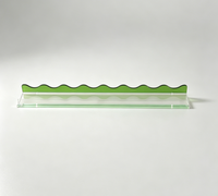 Lot de 4 supports magnétiques ondulés en acrylique pour tuiles de Mahjong, règle de Mahjong américain, accessoire de Mahjong pour la maison et la salle de jeux