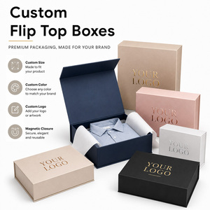 Wholesale Custom Logo Luxury <b>Magnetic</b> Closure Rigid Cardboard Flip Lid <b>Gift</b> <b>Box</b> Foldable Packaging <b>Box</b> - Product Image 1