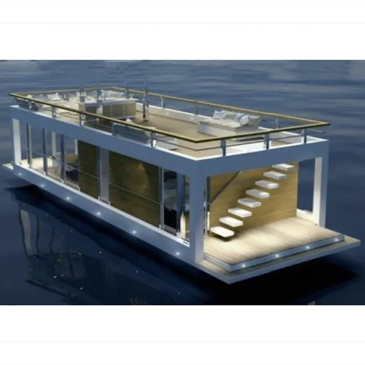 36ft Aluminium Haus Ponton Boot für Hochzeits feier