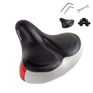 <span class=keywords><strong>Selle</strong></span> de vélo large et confortable <span class=keywords><strong>Selle</strong></span> de vélo surdimensionnée pour VTT, vélo de route avec coussin doux pour femme - Product Image 1
