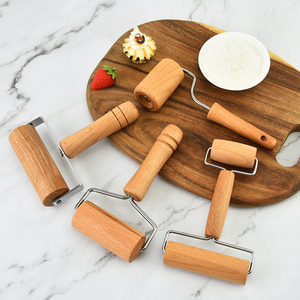 Hot Bán Không Dính Đôi Đầu Bằng Gỗ Bột Cán <span class=keywords><strong>Pin</strong></span> Cho Bánh Pizza Và Bánh Ngọt Con Lăn Kép Cho Nướng Phụ Kiện Nhà Bếp - Product Image 3
