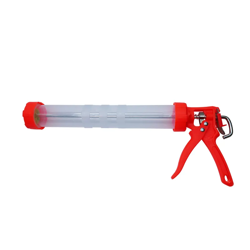 MH Sealant Gun Green Color 600ml Construction Tool Sausage Caulking Gun ABS Sealant Cartridge Applicator With Nozzles