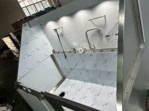 Baignoire de toilettage pour grands chiens PetFit avec tiroir, éclairage et <span class=keywords><strong>rampe</strong></span> pour salon de toilettage pour animaux, station de lavage pour chiens en acier inoxydable de qualité supérieure - Product Image 5