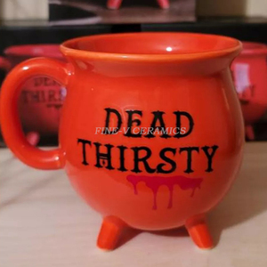 Taza <span class=keywords><strong>de</strong></span> cerámica con forma <span class=keywords><strong>de</strong></span> <span class=keywords><strong>bruja</strong></span> para decoración <span class=keywords><strong>de</strong></span> Halloween, <span class=keywords><strong>Caldero</strong></span> azul personalizado, 12 unidades - Product Image 3