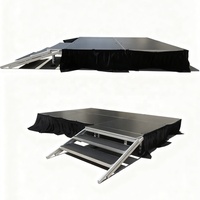 Scène modulaire en aluminium pour événements en plein air, scène de podium pour concerts, églises, structures de scène