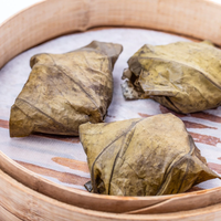 Boulette de riz gluant végétarien congelé de restaurant de Guangzhou 270g feuille de lotus de riz collant