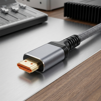   Câble 2.1 8K 60Hz Ultra Haute Vitesse 48 Gbps, 2 m, plaqué or, pour TV, moniteur, jeux, PS5, Xbox, écran