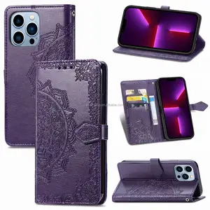 Deep Purple Hot Sale Cheap Sublimation Luxury Pu Design Armored Leather Phone Cover Case For Samsung Galaxy A35