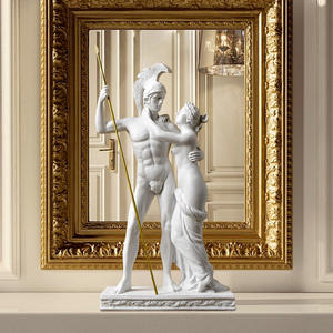 Soldado griego nórdico <span class=keywords><strong>y</strong></span> adornos de resina de diosa hogar sala de estar gabinete de vino decoraciones de arte <span class=keywords><strong>Venus</strong></span> <span class=keywords><strong>y</strong></span> <span class=keywords><strong>Marte</strong></span> estatua figura - Product Image 3
