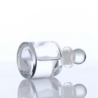 50ml vente en gros diffuseur de parfum transparent bouteille ronde en verre de parfum d'arôme avec bouchon en verre ou en caoutchouc