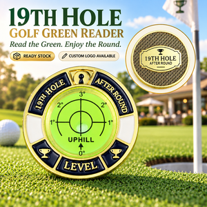 Niveau à bulle en métal pour green de golf, outil d'alignement de pente, conception double face, accessoires de golf en gros, fourniture d'usine - Product Image 1