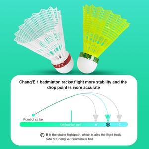 Volano da Badminton in Nylon con Luci Rosse e Verdi, Modello <span class=keywords><strong>Shuttle</strong></span> - Product Image 4