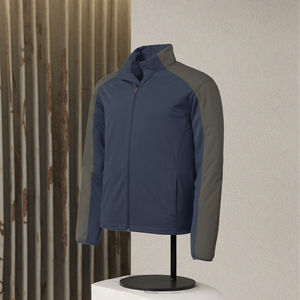 Blouson d'hiver décontracté pour homme ODM - Imperméable, à capuche, en nylon, avec fermeture éclair frontale et broderie floquée - Product Image 3