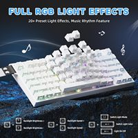ATTACK SHARK R82 HE Ultra Fast Response Keyboards 5 Layer Sound Optimizing South Facing RGB Backlit Type C Wired Laptop Gaming