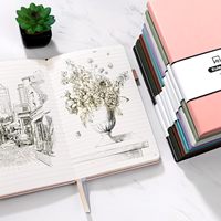A5 Hardcover Notizbuch mit Leinenbezug, Blanko-Seiten, Bandhalterung, Anpassbares Geschenk für Büro, Zuhause, Schule und Schreiben