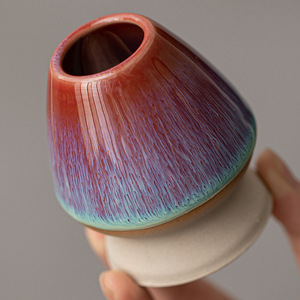 Classica lampada portatile in ceramica Matcha macchina da tè punta tazza e tazza con Base a spazzola - Product Image 4