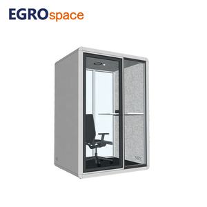 Cabine de travail modulaire moderne EGROspace pour intérieur, insonorisée, avec vitres, pour la confidentialité des appels téléphoniques, bureau en pod - Product Image 1