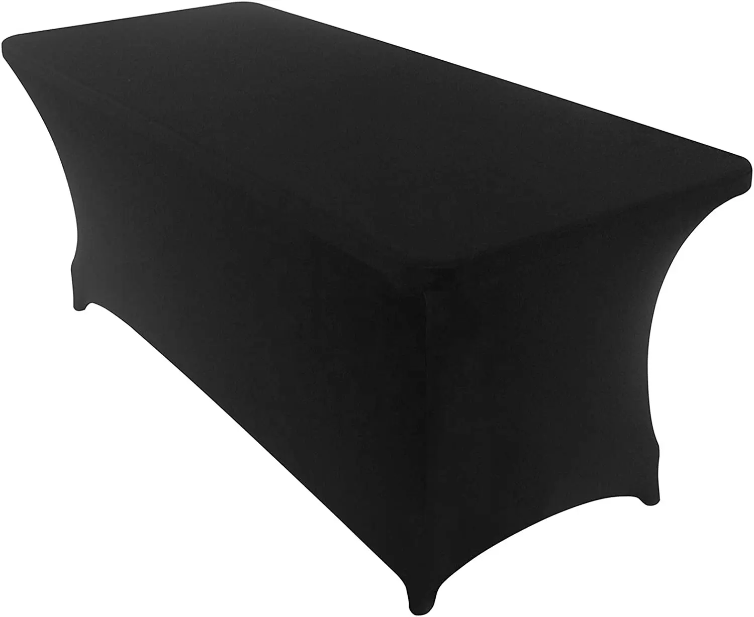 Rectangular Black Fitted Massage Spandex Tablecloths Wedding Party Patio Table Covers Event Stretchable Eyelash Bed Cover