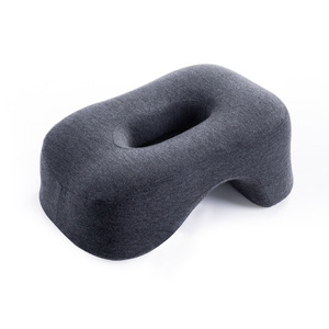 Nap Pillow With Hole Memory Foam Oblong Shape Medium Firmness Polyester Material For Office Sleep Support - Product Image 1
