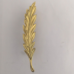 Luxury Creative Brass Floral Leaf Pull Apartment Hotel Decorative Furniture Hardware Drawer Cabinet <strong>Door</strong> Wardrobe Handle <strong>Knobs</strong> - Product Image 5